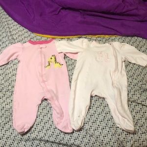 3M Baby Girl Safari Sleepers